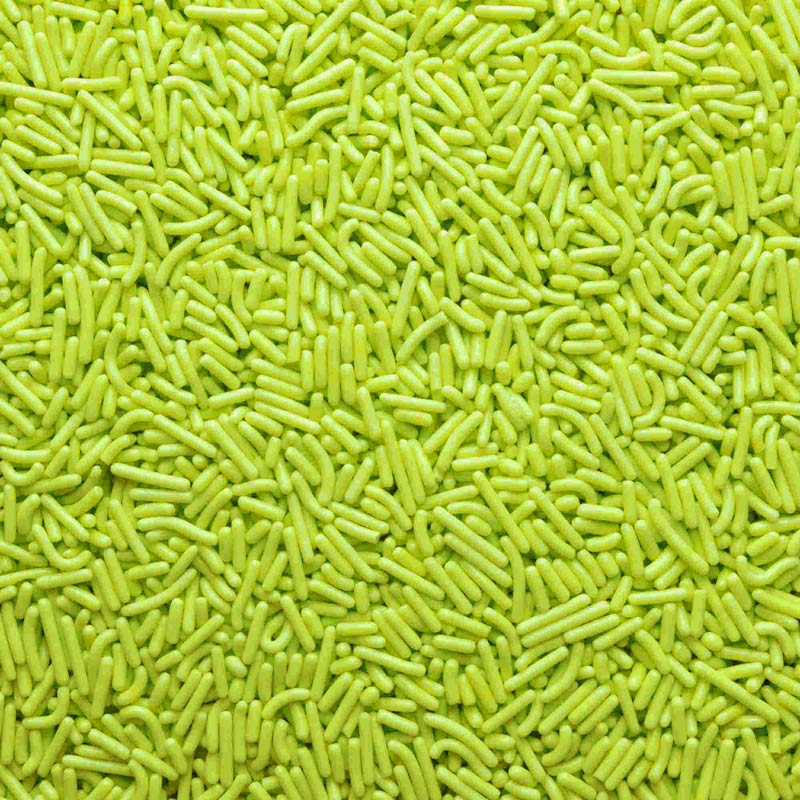 Natural Light Green Jimmies Sprinkles