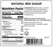 Load image into Gallery viewer, Natural Red Sanding Sugar Sprinkles
