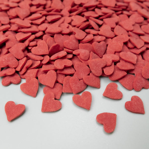 Large Red Heart Quin Confetti Sprinkles