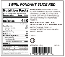 Load image into Gallery viewer, Red &amp; White Swirl Edible Cake Decoration
