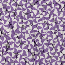 Load image into Gallery viewer, Purple &amp; White Swirl Edible Cake Decoration
