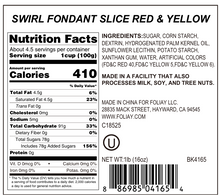 Load image into Gallery viewer, Red &amp; Yellow Swirl Edible Cake Decoration
