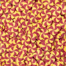 Load image into Gallery viewer, Red &amp; Yellow Swirl Edible Cake Decoration
