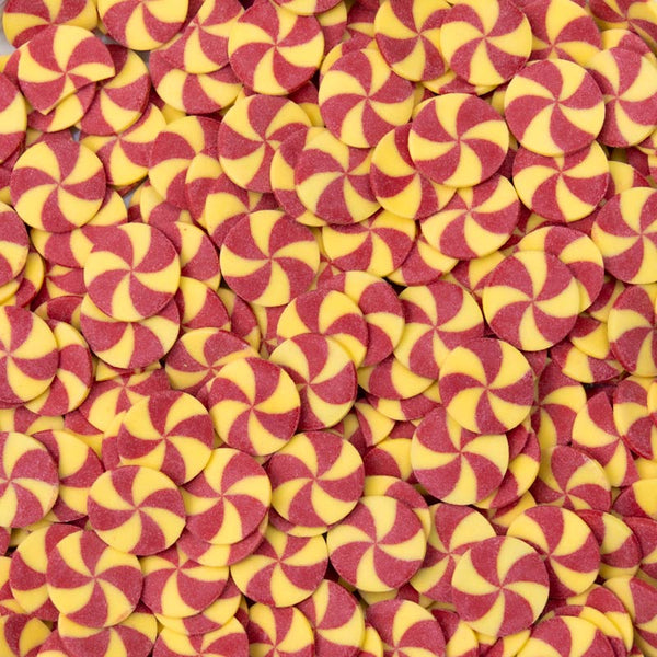 Red & Yellow Swirl Edible Cake Decoration