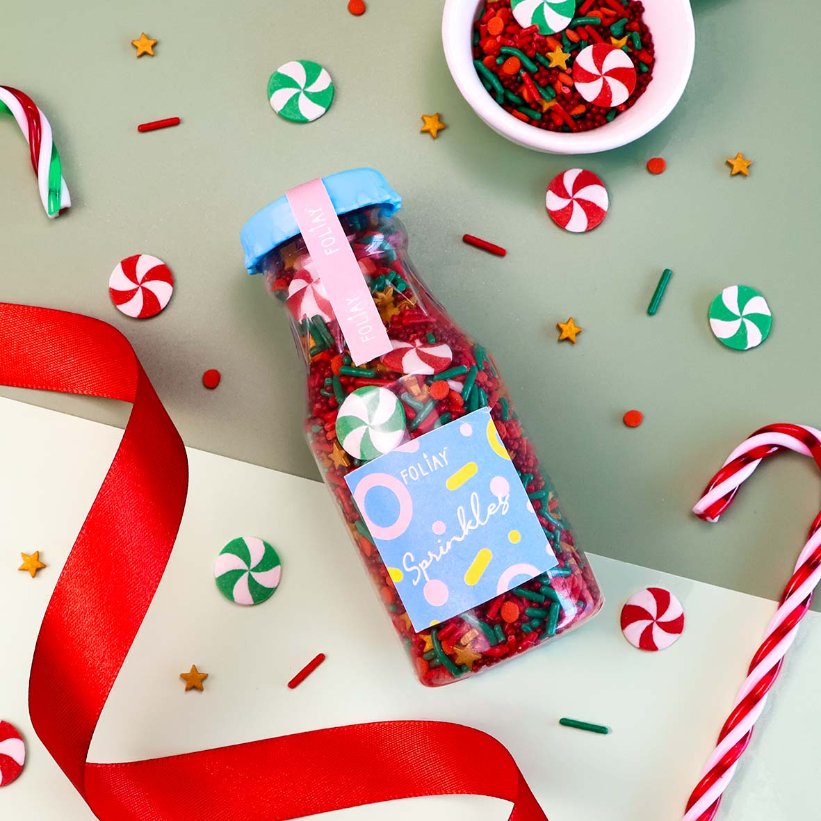 Candy Cane Lane Sprinkle Mix
