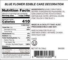 Load image into Gallery viewer, Blue Daisy Edible Cake Decoration
