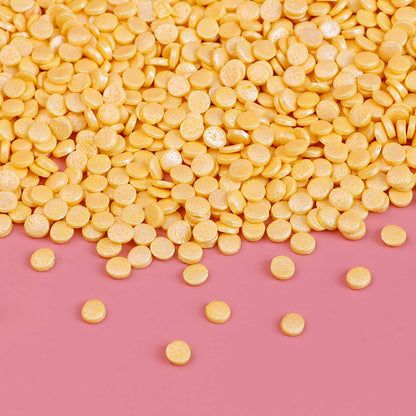 Marigold Pearl Quin Sprinkles