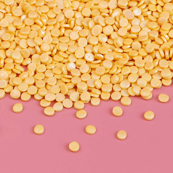 Marigold Pearl Quin Sprinkles