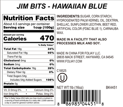Hawaiian Blue Jimmies Sprinkles