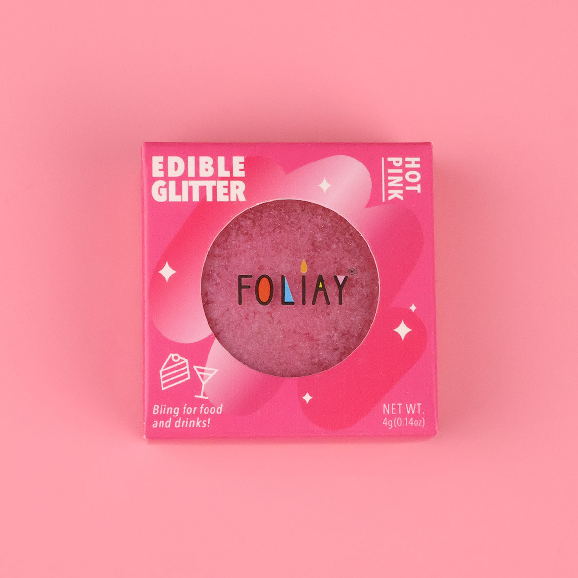 Hot Pink Edible Glitter