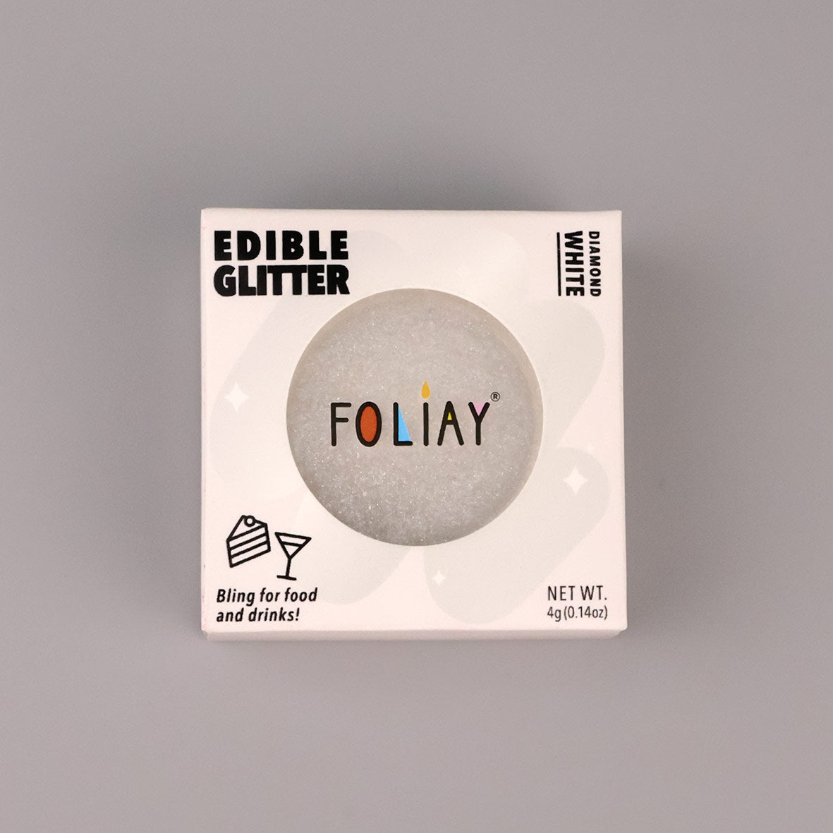 Diamond White Edible Glitter