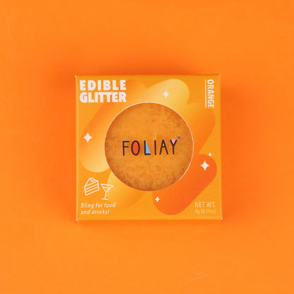 Orange Edible Glitter