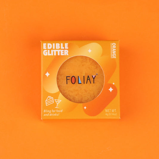 Orange Edible Glitter