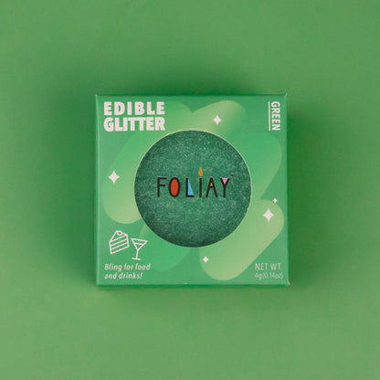 Green Edible Glitter