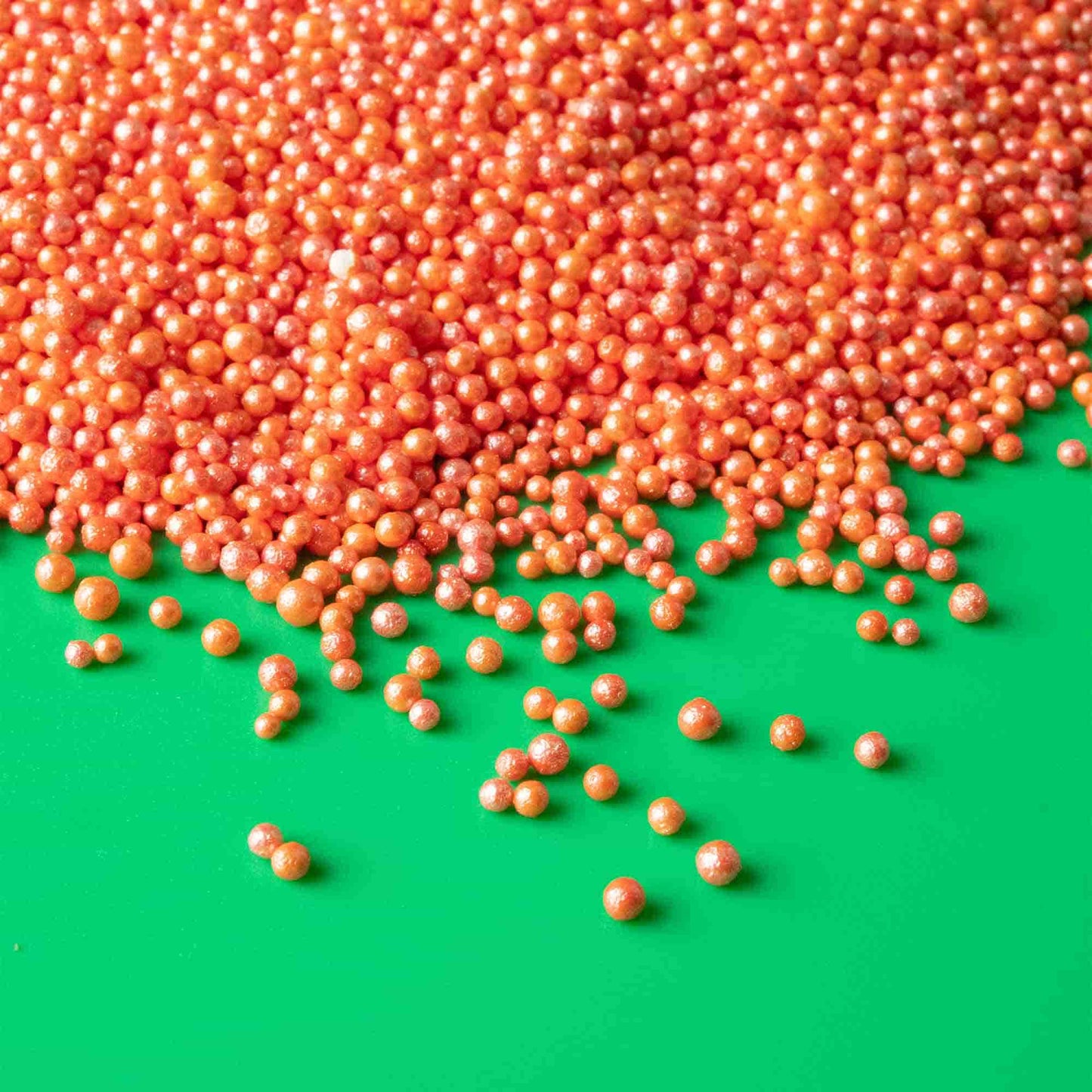 Orange Shimmer Nonpareils