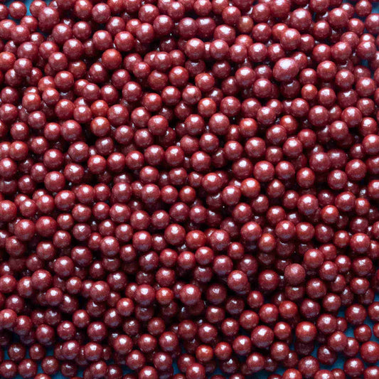 Red Shimmer Sugar Pearls