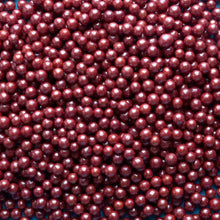 Load image into Gallery viewer, Red Shimmer Sugar Pearls
