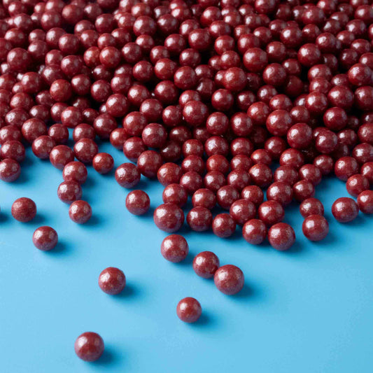 Red Shimmer Sugar Pearls