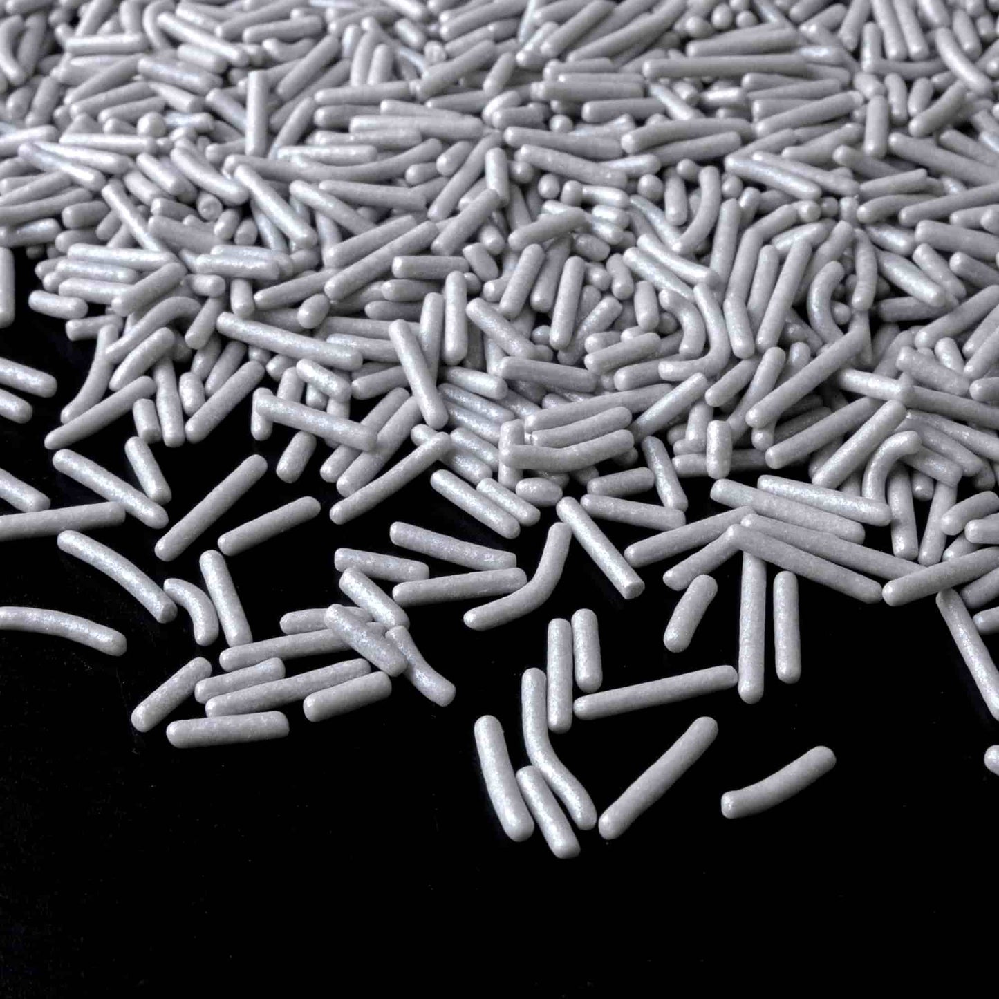 Silver Pearlized Jimmies Sprinkles
