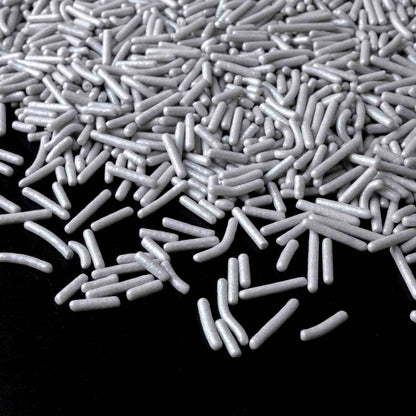 Silver Pearlized Jimmies Sprinkles