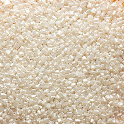 White Shimmer Pearl Sugar Rocks