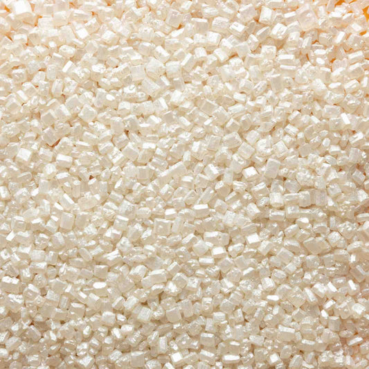 White Shimmer Pearl Sugar Rocks