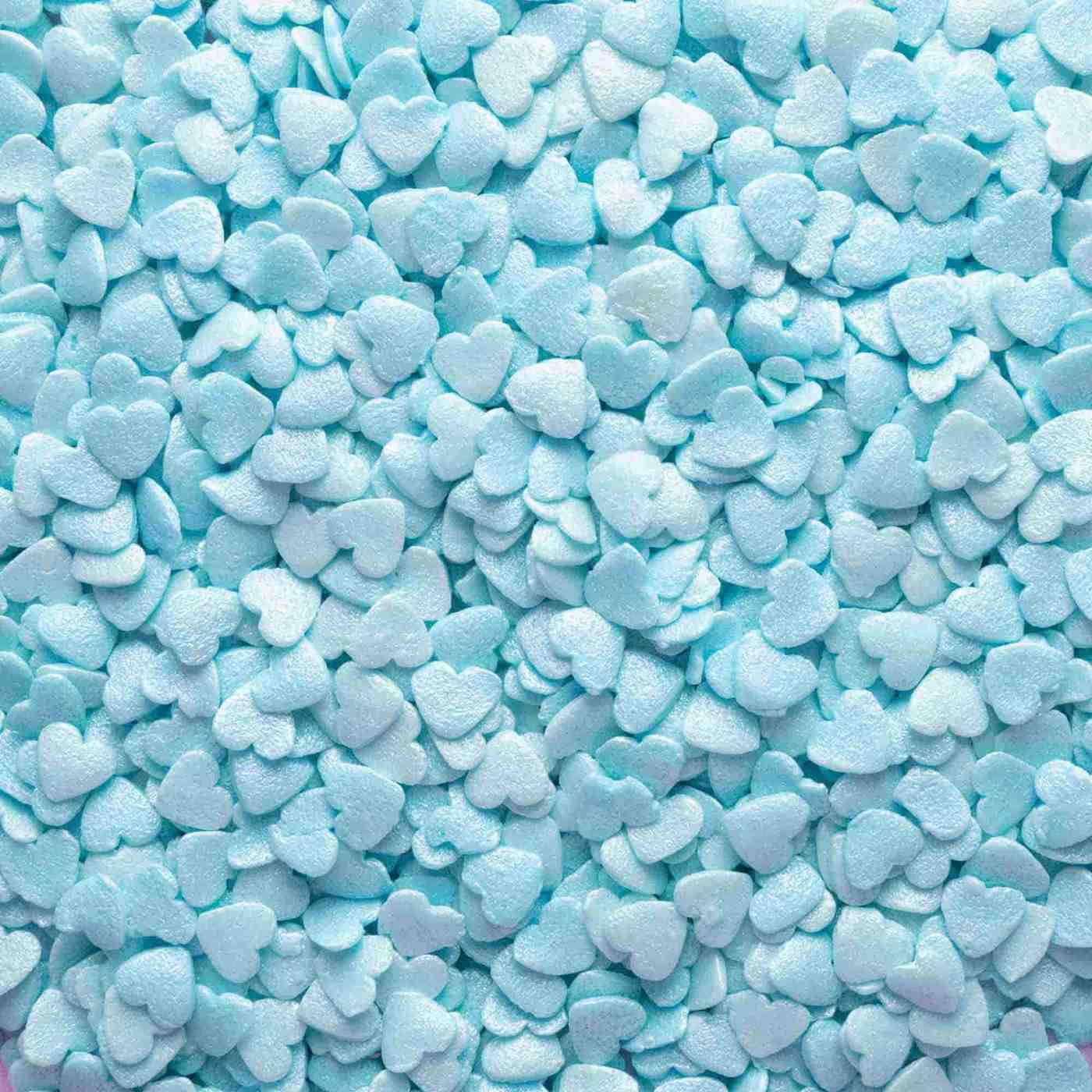 Blue Pearl Hearts Quin Sprinkles