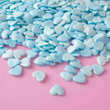 Load image into Gallery viewer, Blue Pearl Hearts Quin Confetti Sprinkles

