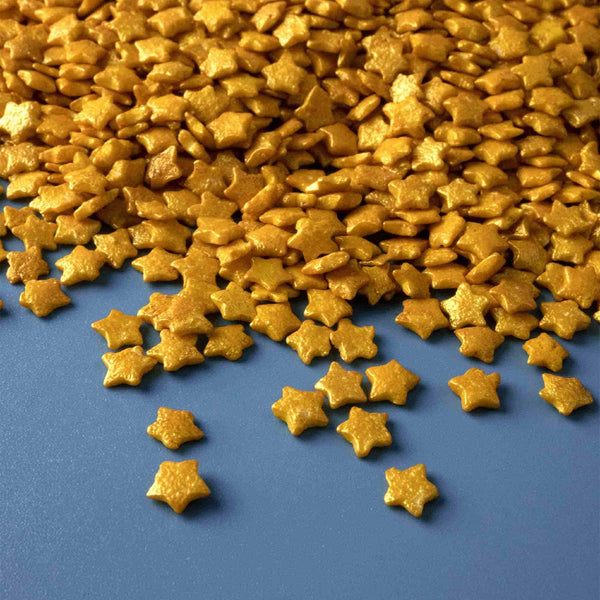 Gold Stars Quin Confetti Sprinkles