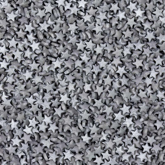 Silver Stars Quin Sprinkles