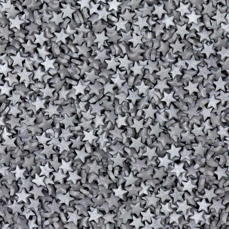 Silver Stars Quin Sprinkles
