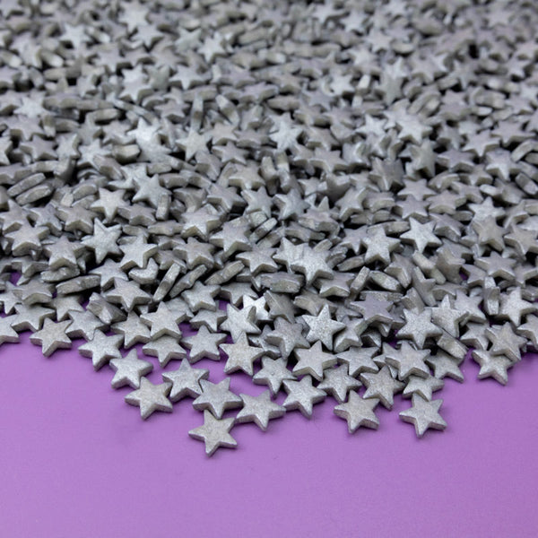 Silver Stars Quin Sprinkles