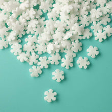 Load image into Gallery viewer, White Snowflakes Quin Confetti Sprinkles
