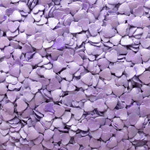 Load image into Gallery viewer, Purple Pearl Hearts Quin Confetti Sprinkles
