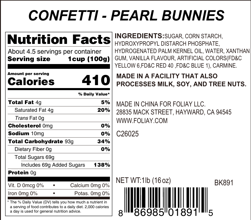 Load image into Gallery viewer, Pearl Bunnies Quin Sprinkles