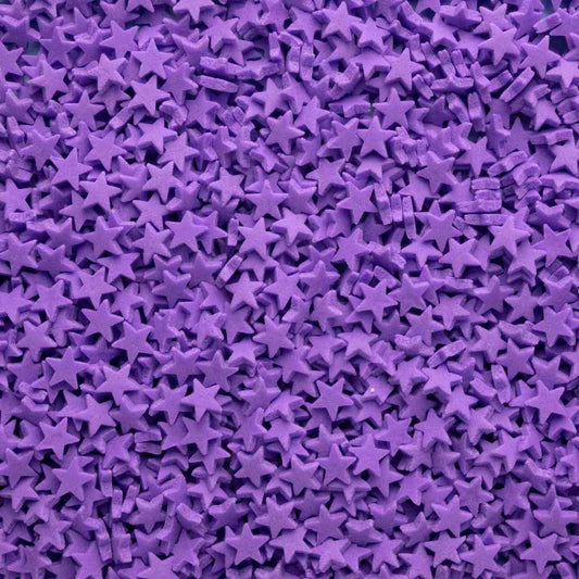 Neon Purple Stars Quin Sprinkles