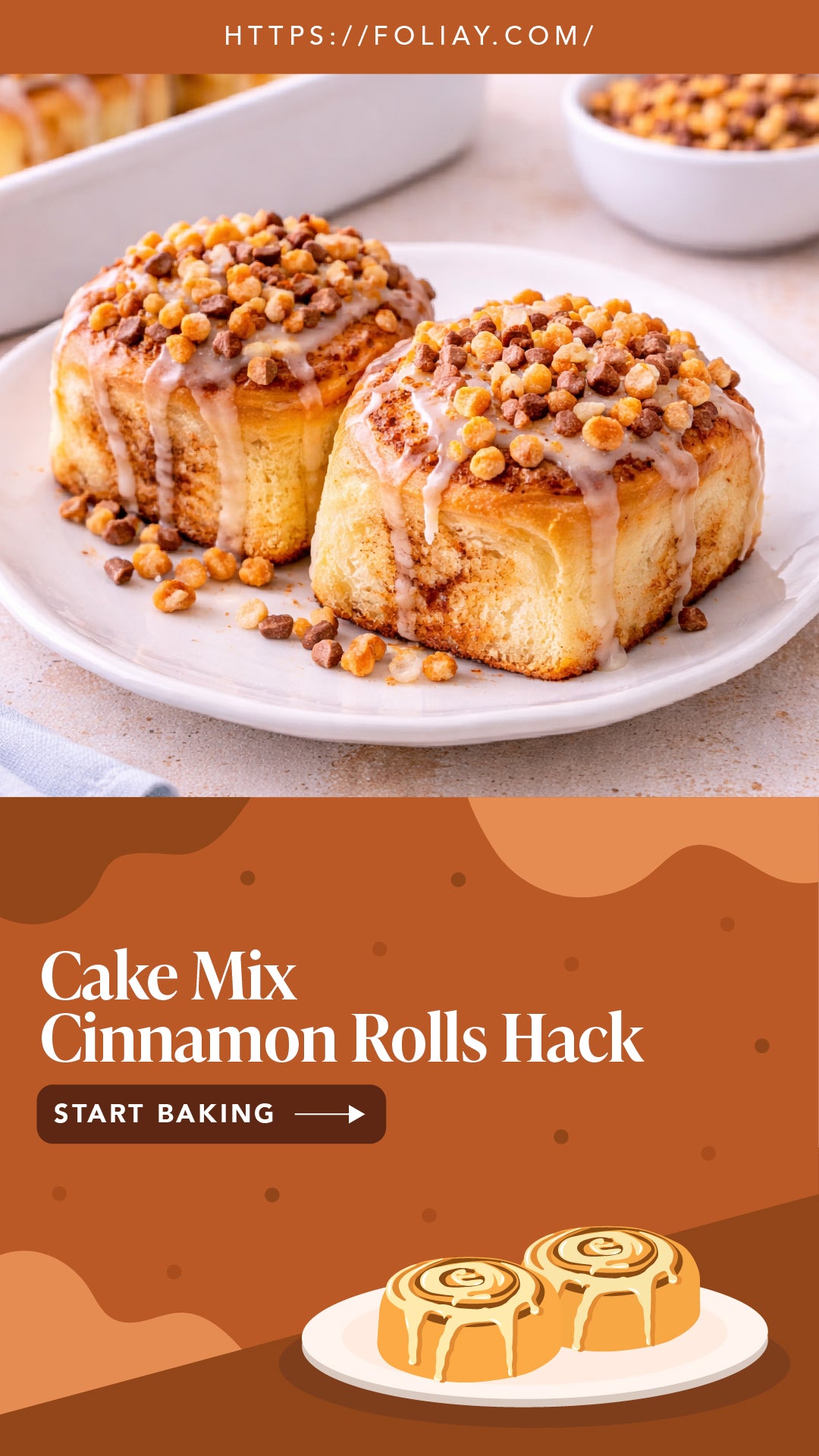 Cake Mix Cinnamon Rolls Hack