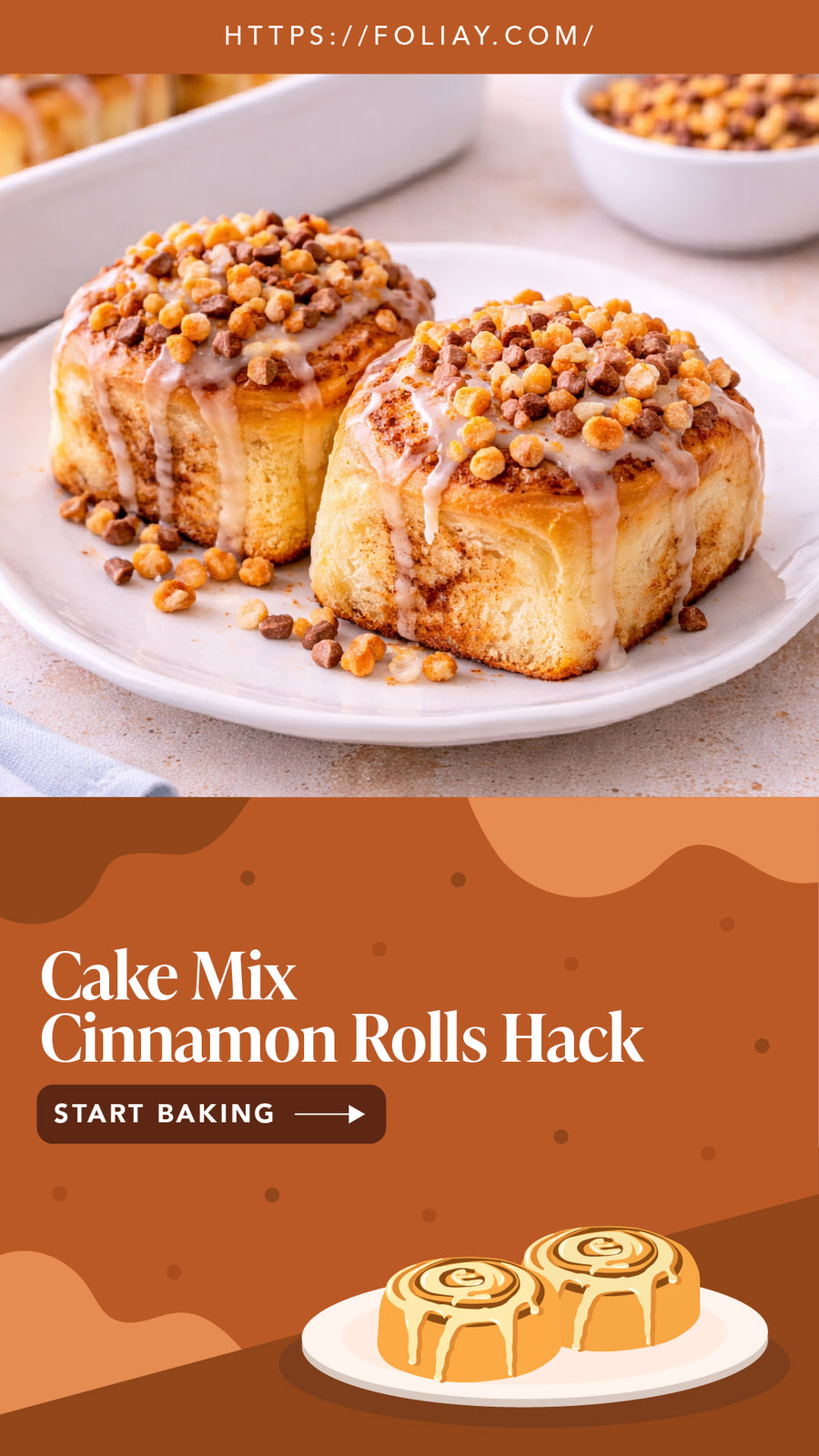 Cake Mix Cinnamon Rolls Hack