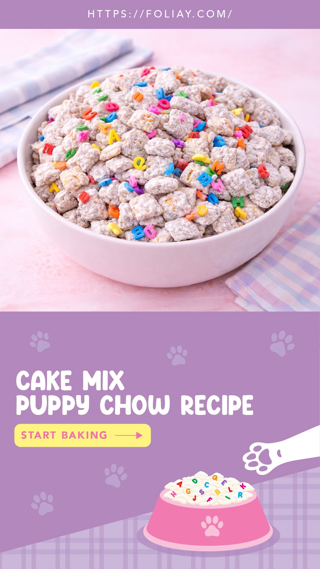 Cake Mix Puppy Chow Recipe