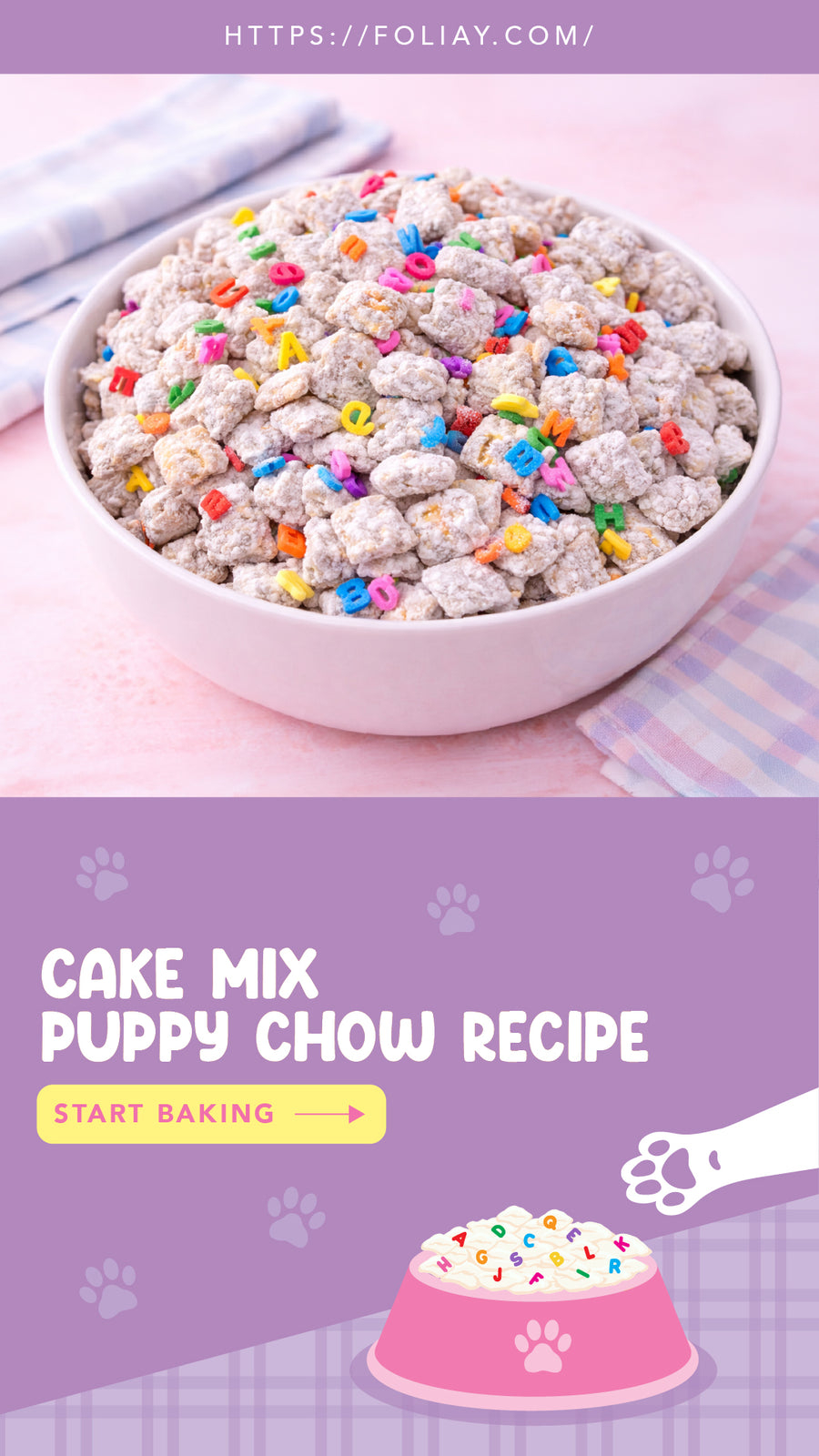 Cake Mix Puppy Chow Recipe