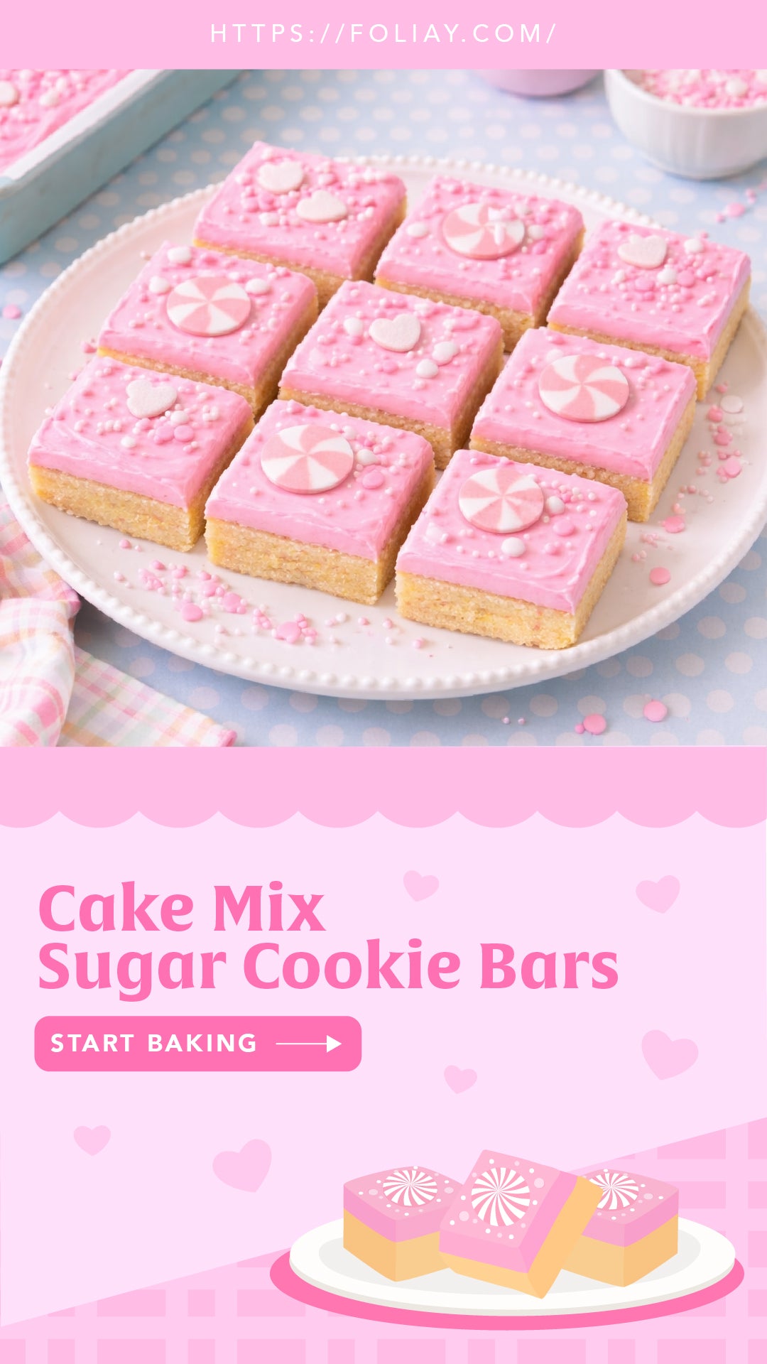 Cake Mix Sugar Cookie Bars