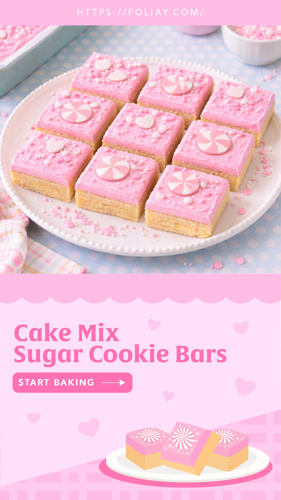 Cake Mix Sugar Cookie Bars