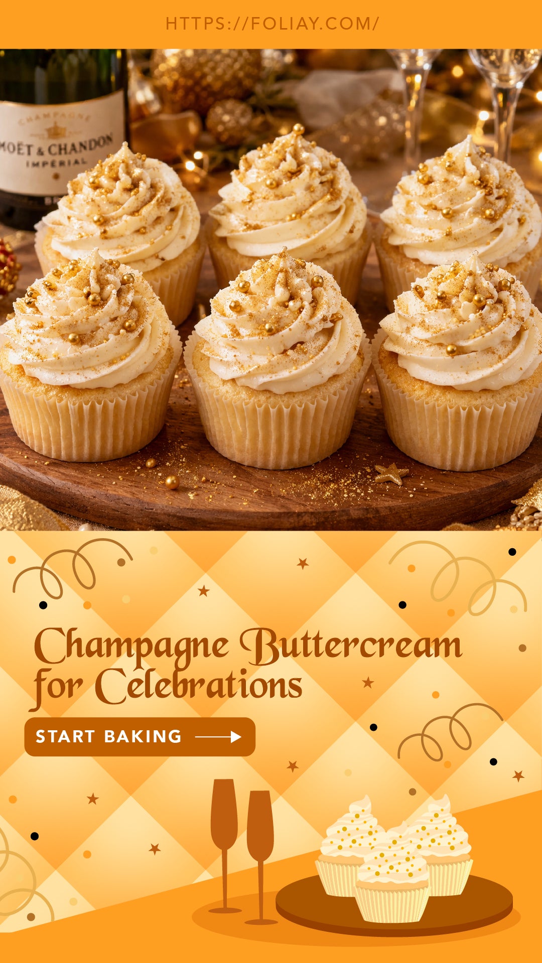 Champagne Buttercream for Celebrations