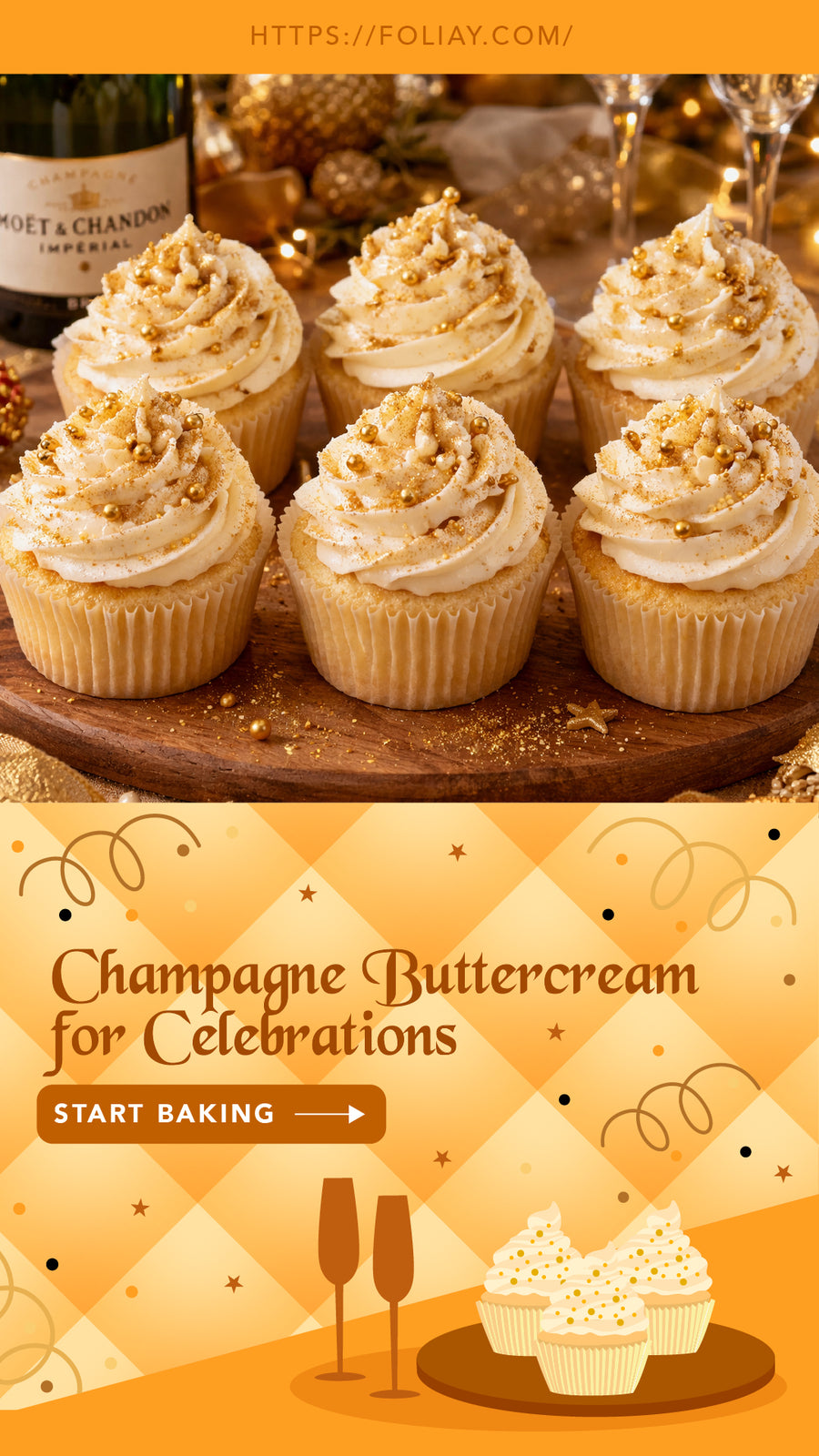 Champagne Buttercream for Celebrations