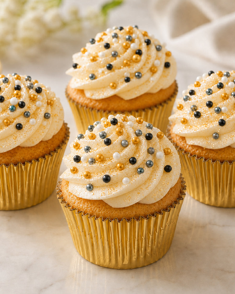 Champagne Cupcakes for New Year's Eve