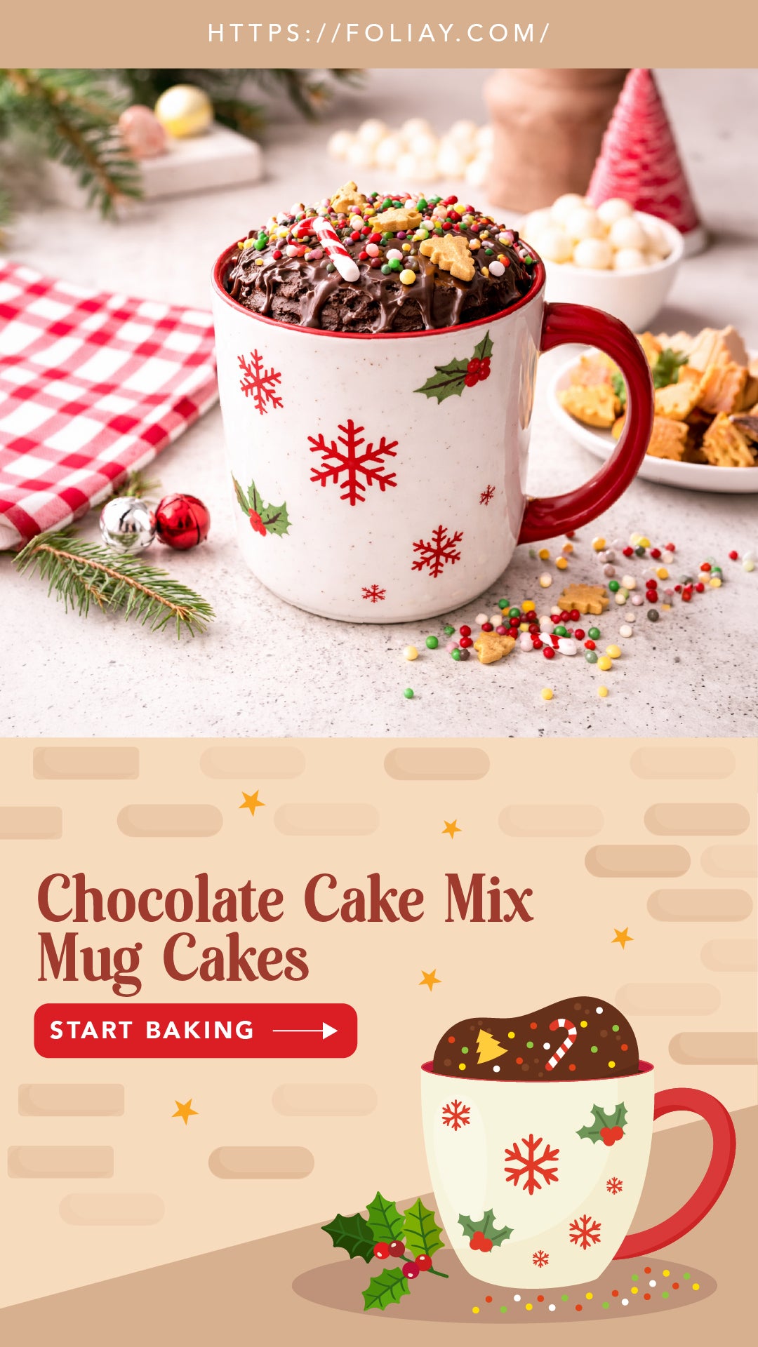 Chocolate Cake Mix Mug Cakes