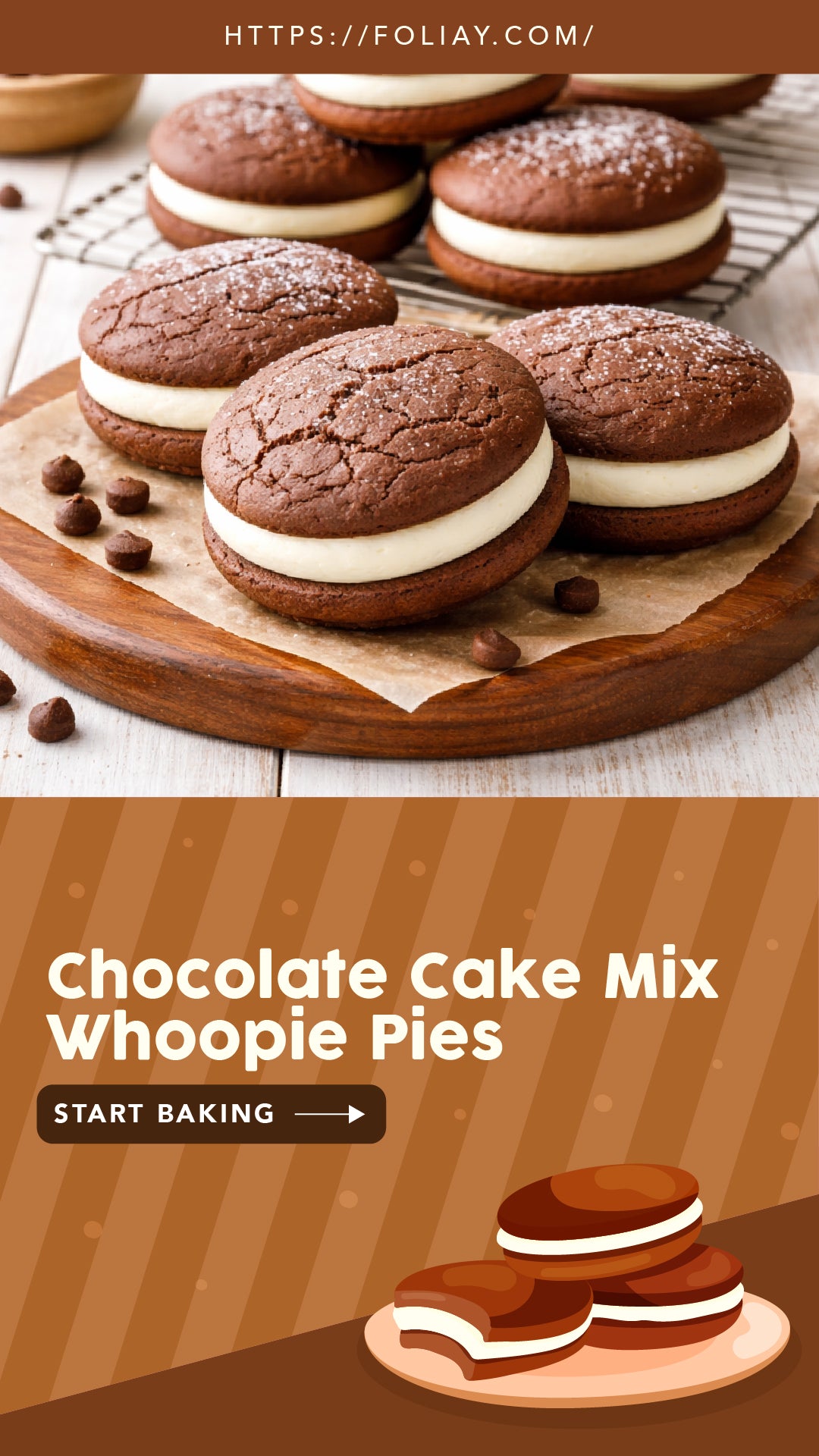 Chocolate Cake Mix Whoopie Pies