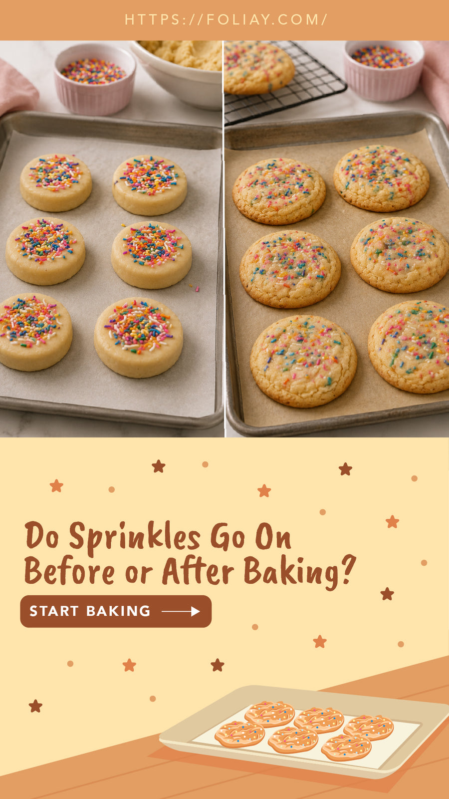 Do Sprinkles Go On Before or After Baking?