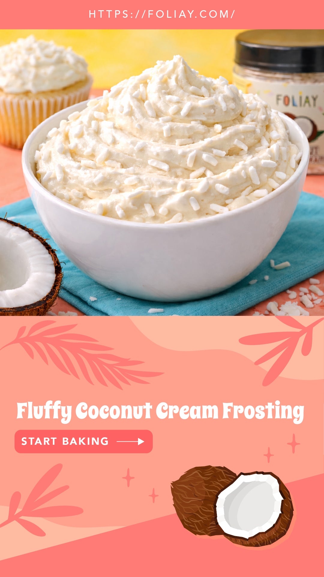 Fluffy Coconut Cream Frosting
