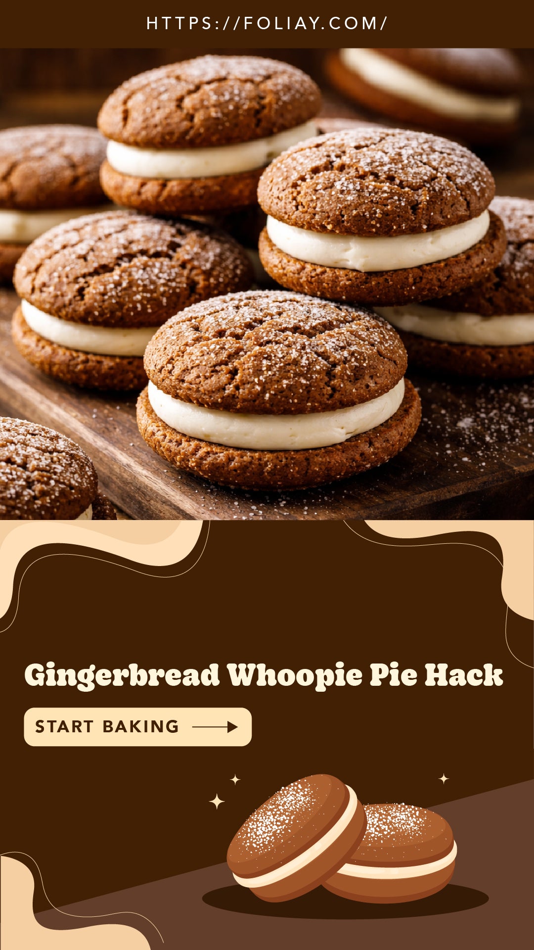 Gingerbread Whoopie Pie Hack